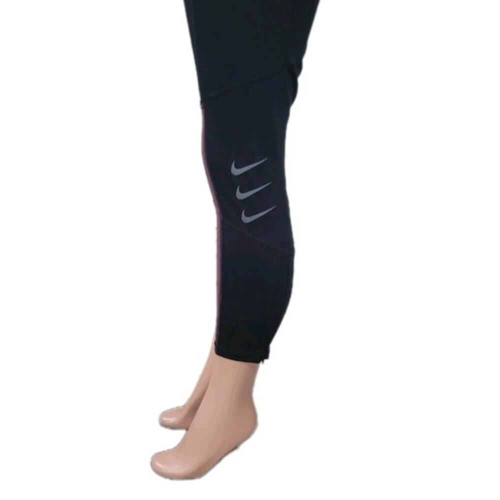 Nike Dri-FIT ADV Run Division Epic Luxe 7/8 Tight Women's Size XL Black Maroon - Picture 4 of 14